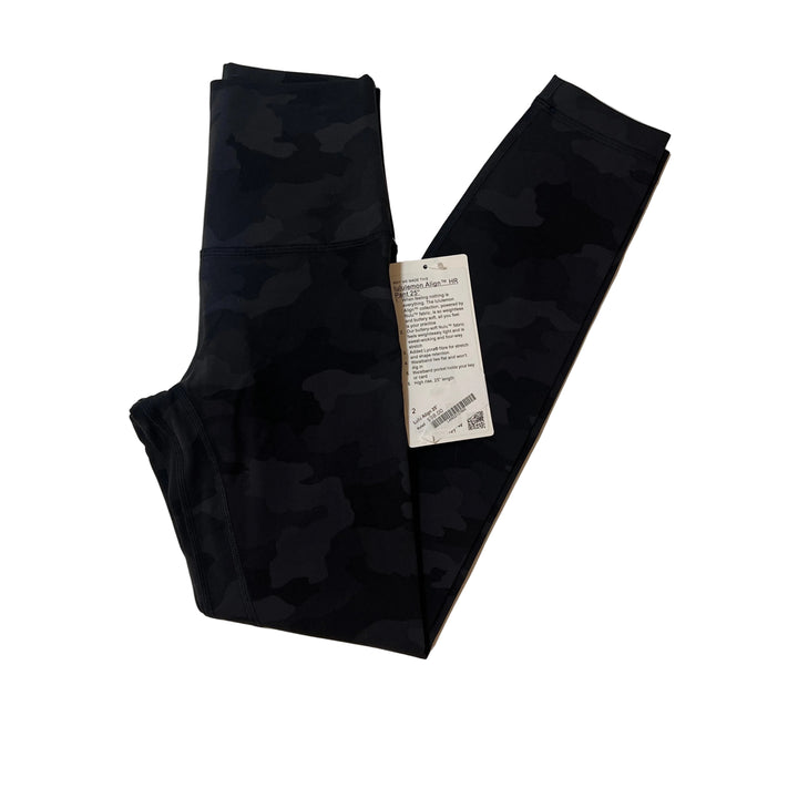 Lululemon Align HR Pant (25") - Black Camo - 2 - Skorzie