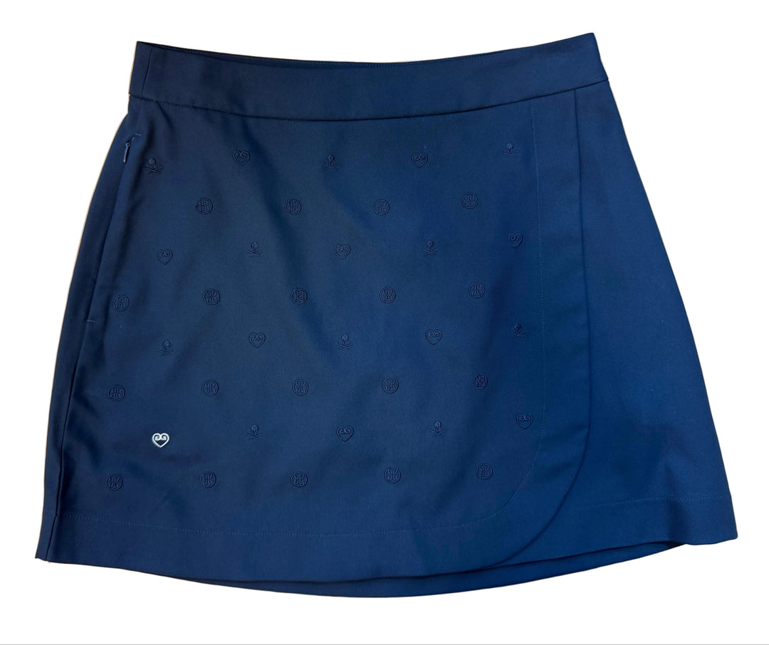 G/FORE Women's Embroidered Icon Skort (16.5") - Navy