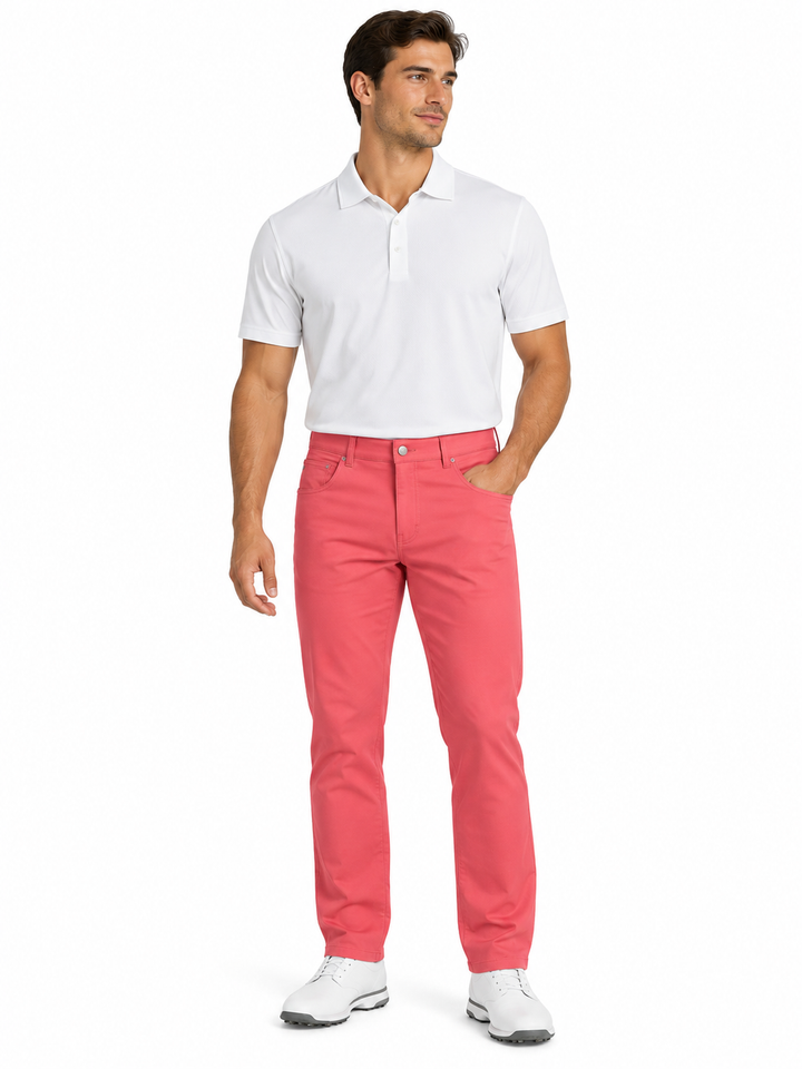 Peter Millar Men's Five-Pocket Pant - Chili