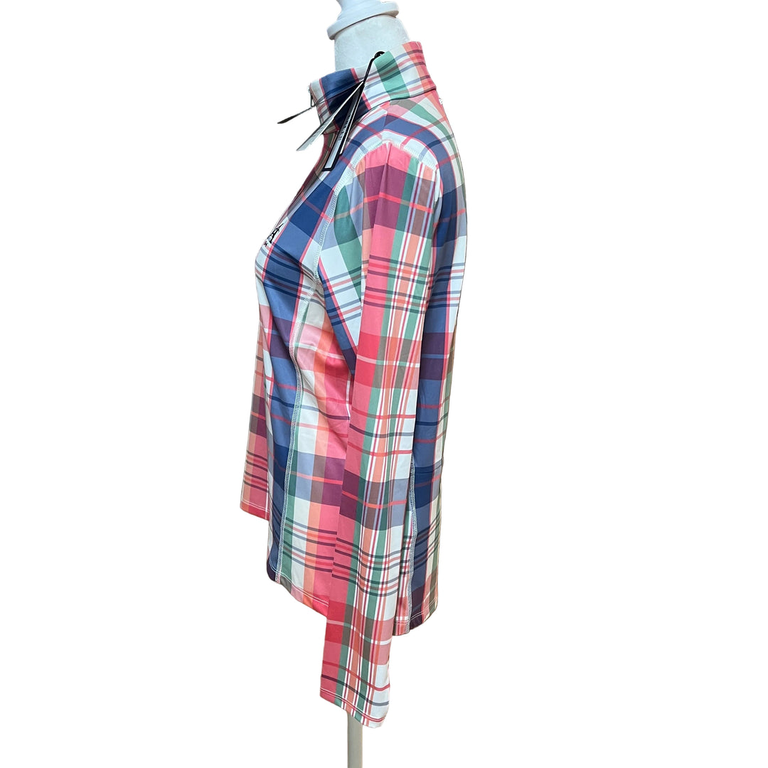 RLX LS 1/4 Zip (w/ logo) - Plaid - Small