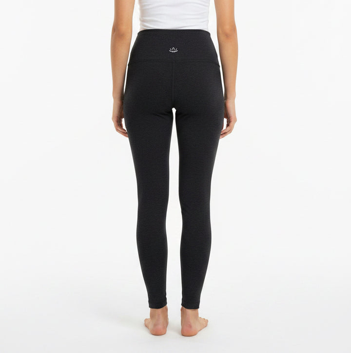 Beyond Yoga Spacedye™ Caught In The Midi High Waisted Legging (28") - Heathered Black - X-Small - Skorzie