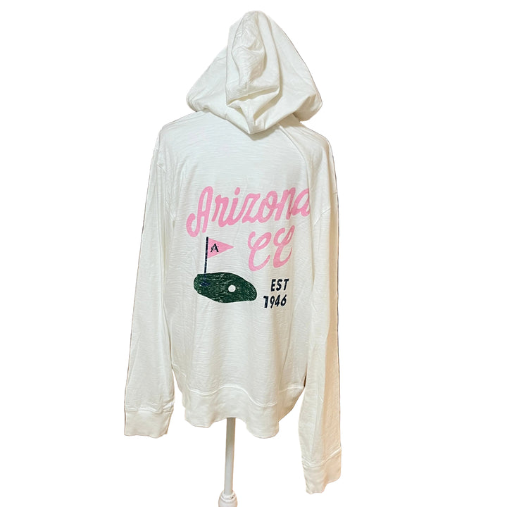Standard Recreation Hooded LS (w/ logo) - White - (FINAL SALE ITEM)