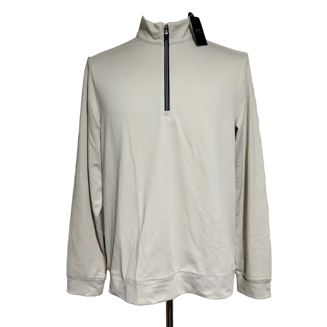 Greg Norman Legend Quarter Zip - Sand - Large - Skorzie