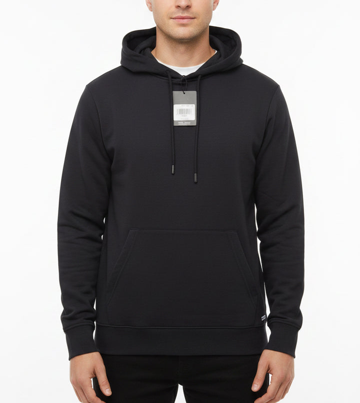 Bugatchi Men's Hoodie Solid Pullover Black Size S
