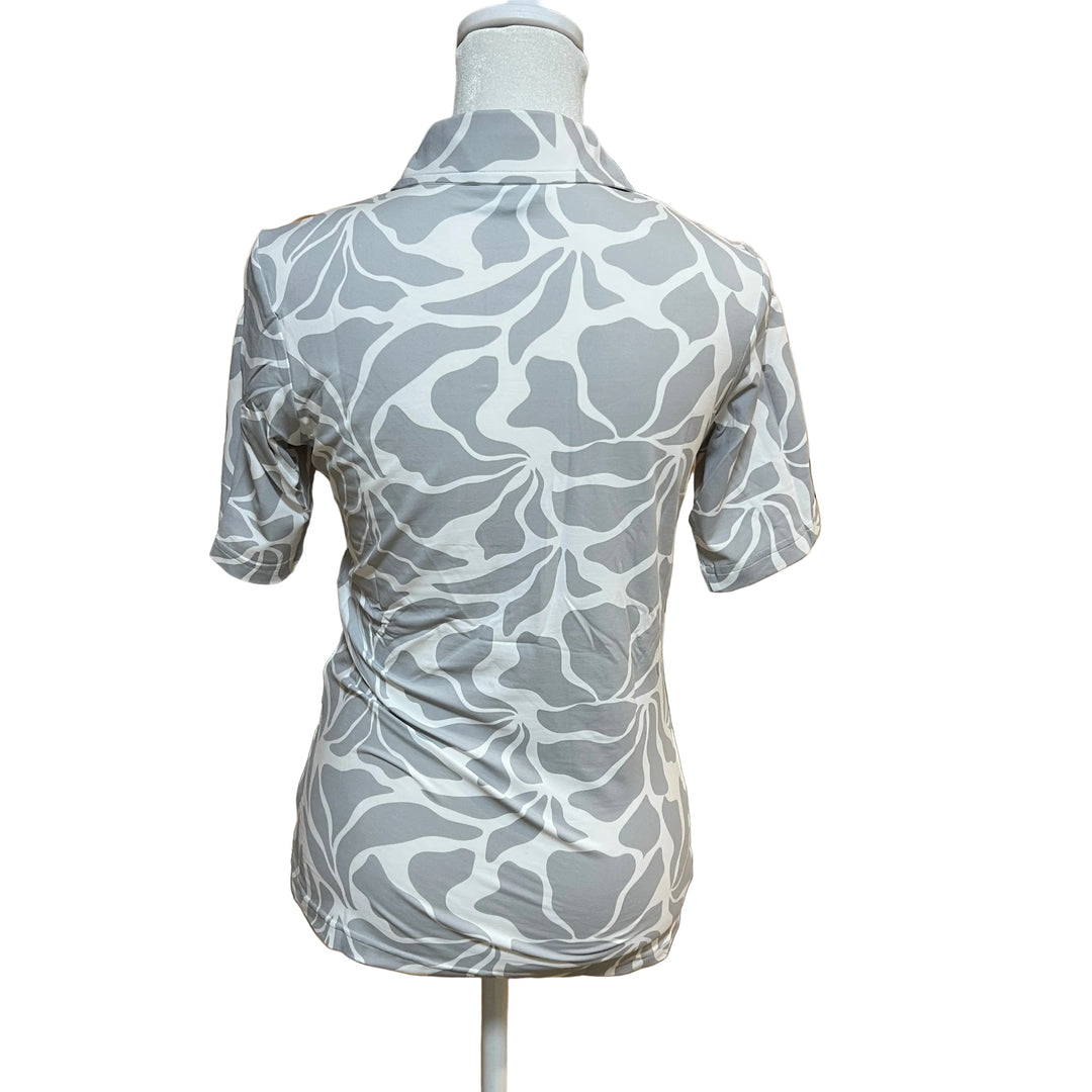 MDC Matisse Print Polo - Grey/White - Skorzie