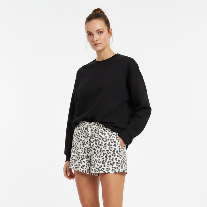 Z Supply Luxe Leopard Short (2.5") - Champagne - Large - FINAL SALE ITEM - Skorzie