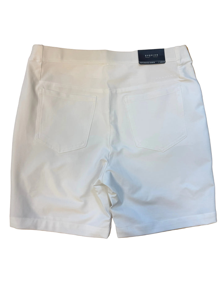 Dunning Solheim Cup Player Fit Stretch Performance Short with Stripe - White