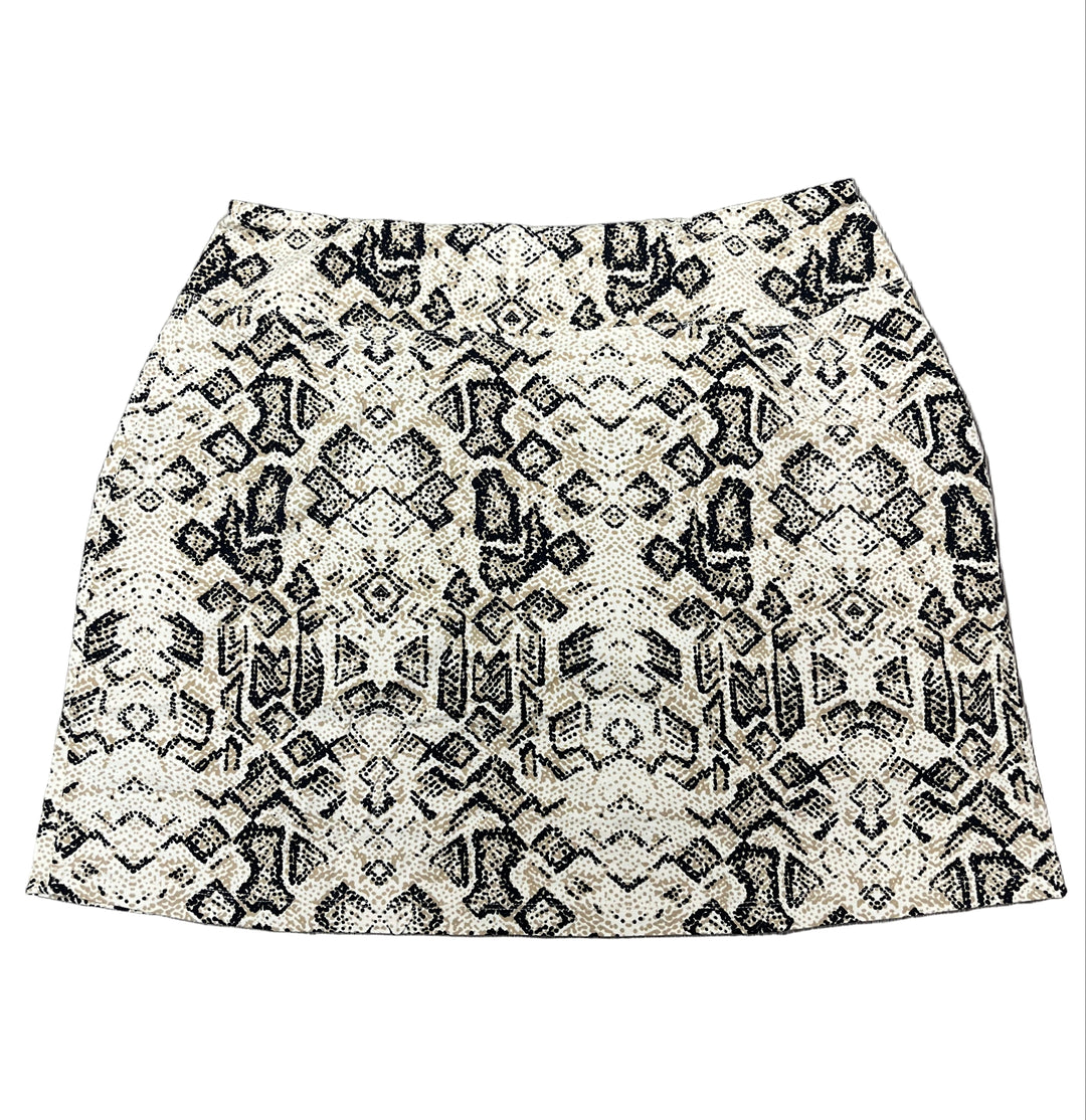 IBKUL Reptile Print Skort 17" -Tan/Black - Skorzie