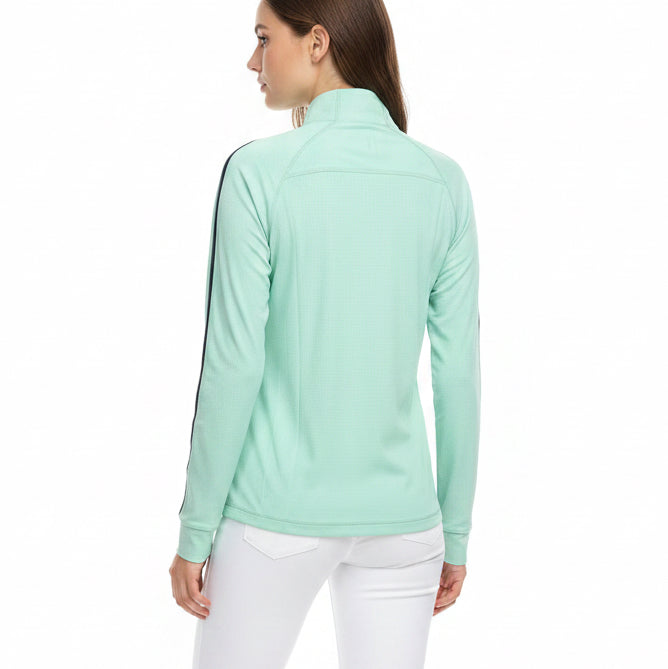 Johnnie-O Women's Golf Quarter Zip Sloane Performance Pullover (w/ logo) Grayed Jade