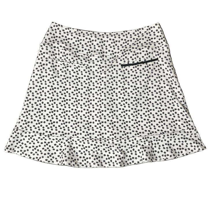 Golftini Celebration Skort 17" - Black/White Floral - Skorzie