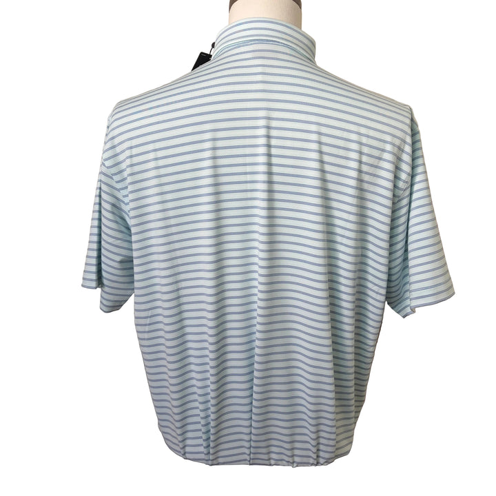 Dunning Milwick Ventilated Performance Polo - Tile Blue/Marina Blue - Large - Skorzie