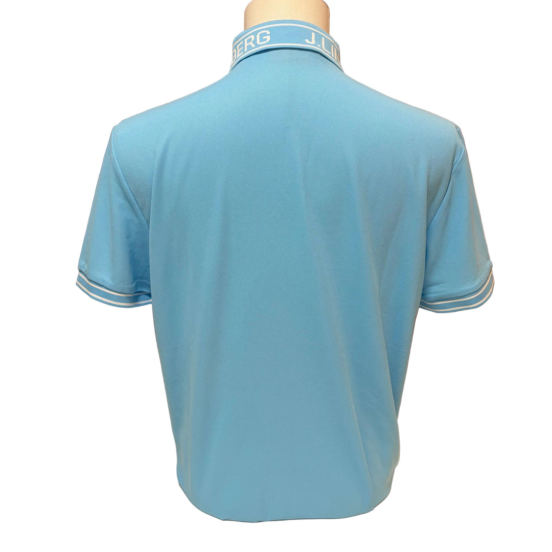 J.Lindeberg Austin Regular Fit Polo (w/ logo) - Baltic Sea - Skorzie