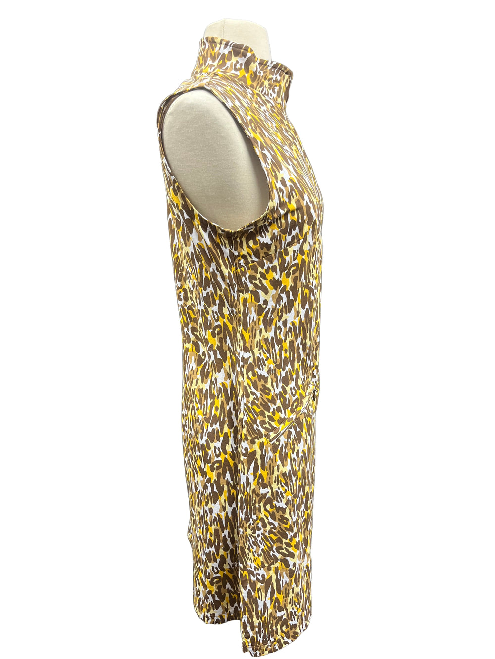 IBKUL Leopard Print Mock Dress - Small - Skorzie