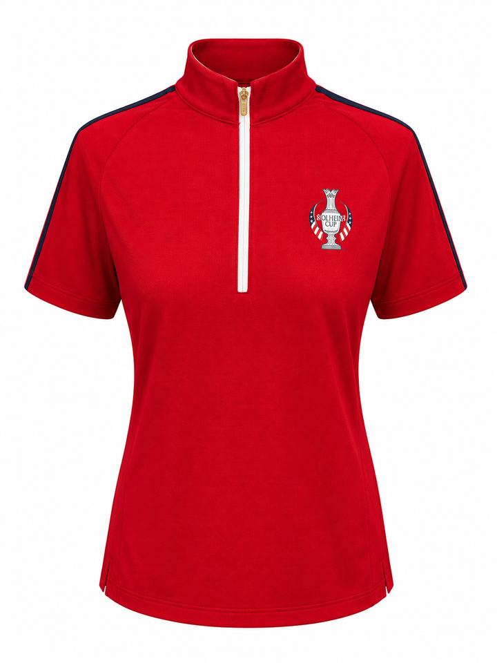 Dunning Solheim Cup Ventilated Mesh Short Sleeve Polo - Glory