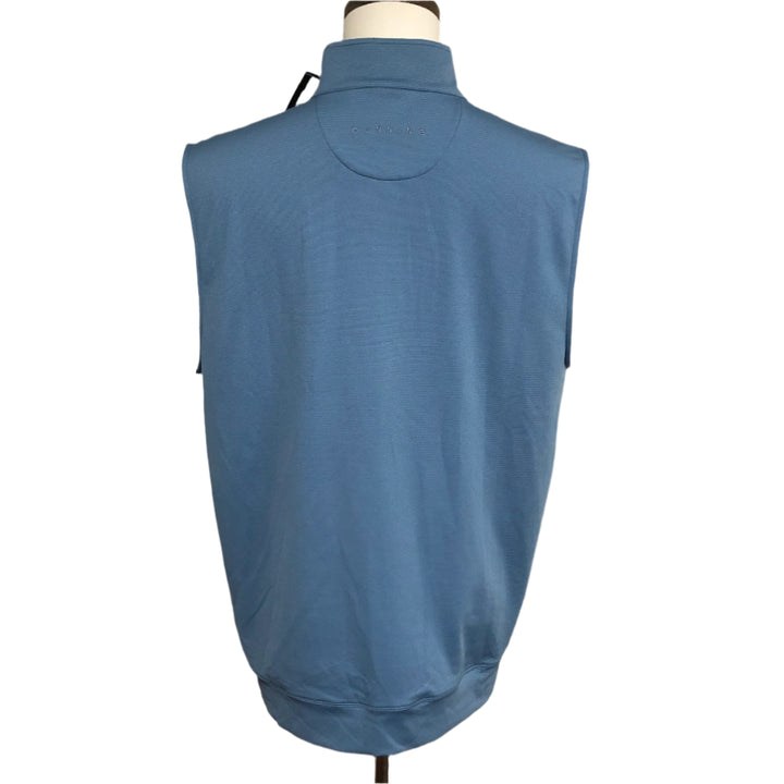 Dunning Golf 1/4 Zip Vest (w/ logo) - Blue - Large - Skorzie
