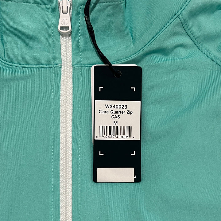 Straight Down Women's Golf Quarter Zip Clara Cascade Size M