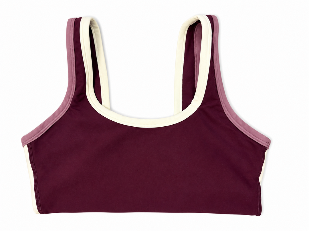 The Upside Trail Harley Scoop Bra - Bordeaux - Small - Skorzie