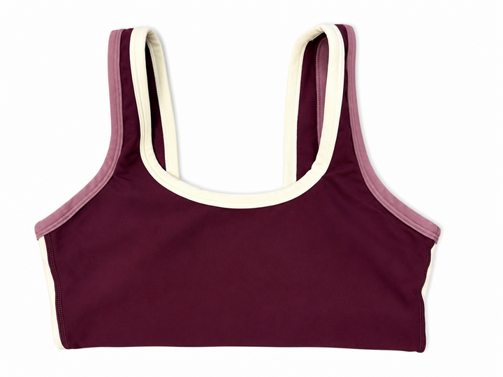 The Upside Trail Harley Scoop Bra - Bordeaux - Small - Skorzie