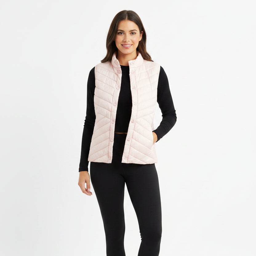 G/FORE Women's Vest Quilted Stretch Tech Blush Size S