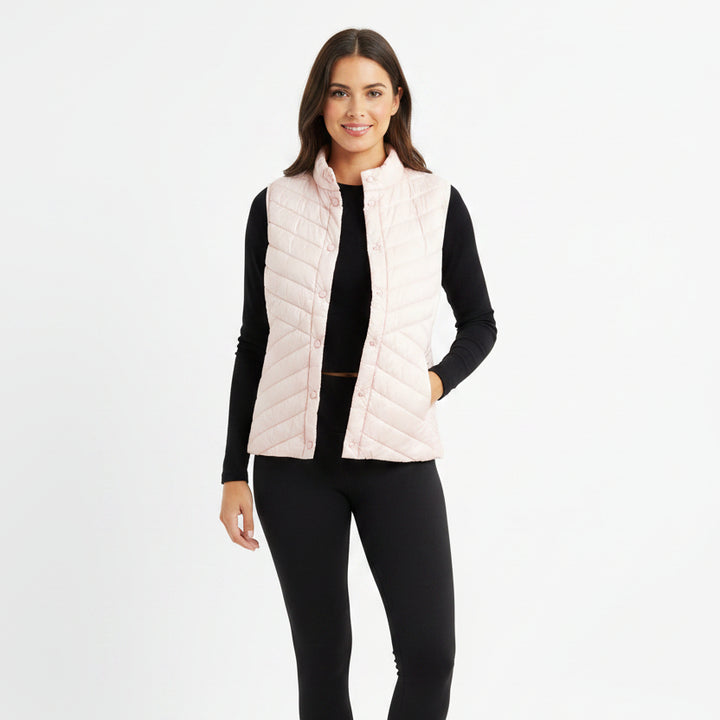 G/FORE Women's Vest Quilted Stretch Tech Blush Size S