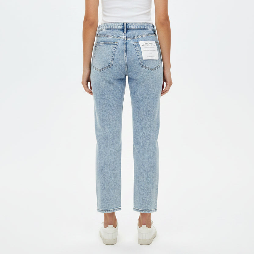 Good American Women's Jeans Good Icon Straight Ankle 28" Indigo1078 Size 4
