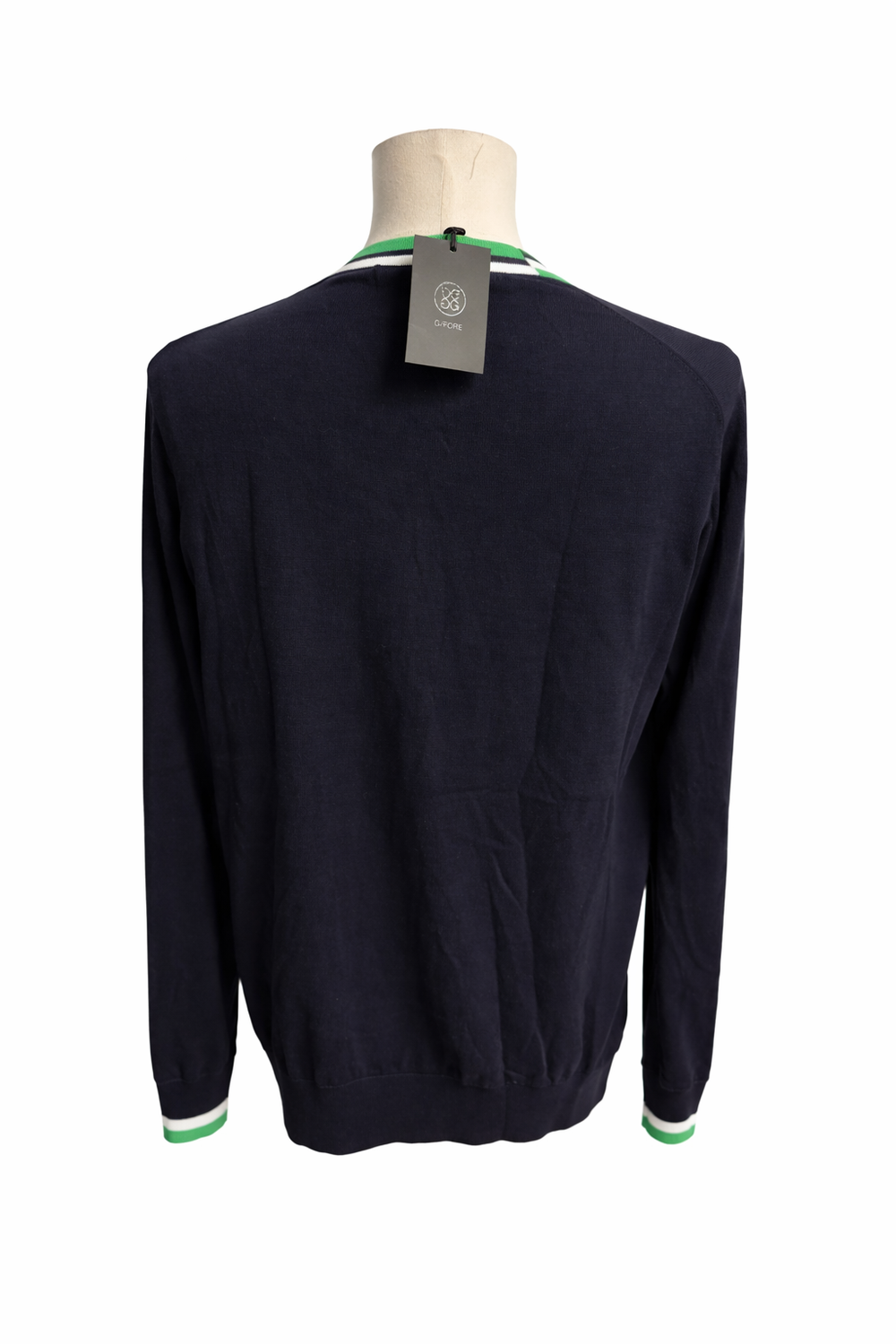 G/FORE Men's Contrast Collar Twilight Golf Sweater - Medium - Skorzie