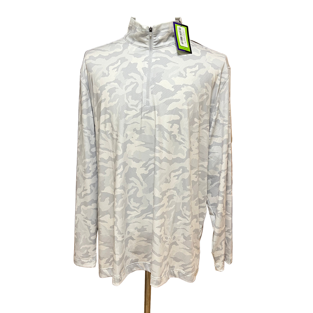 Robert Graham Faro 1/4 Zip - White/Grey Camo - Skorzie