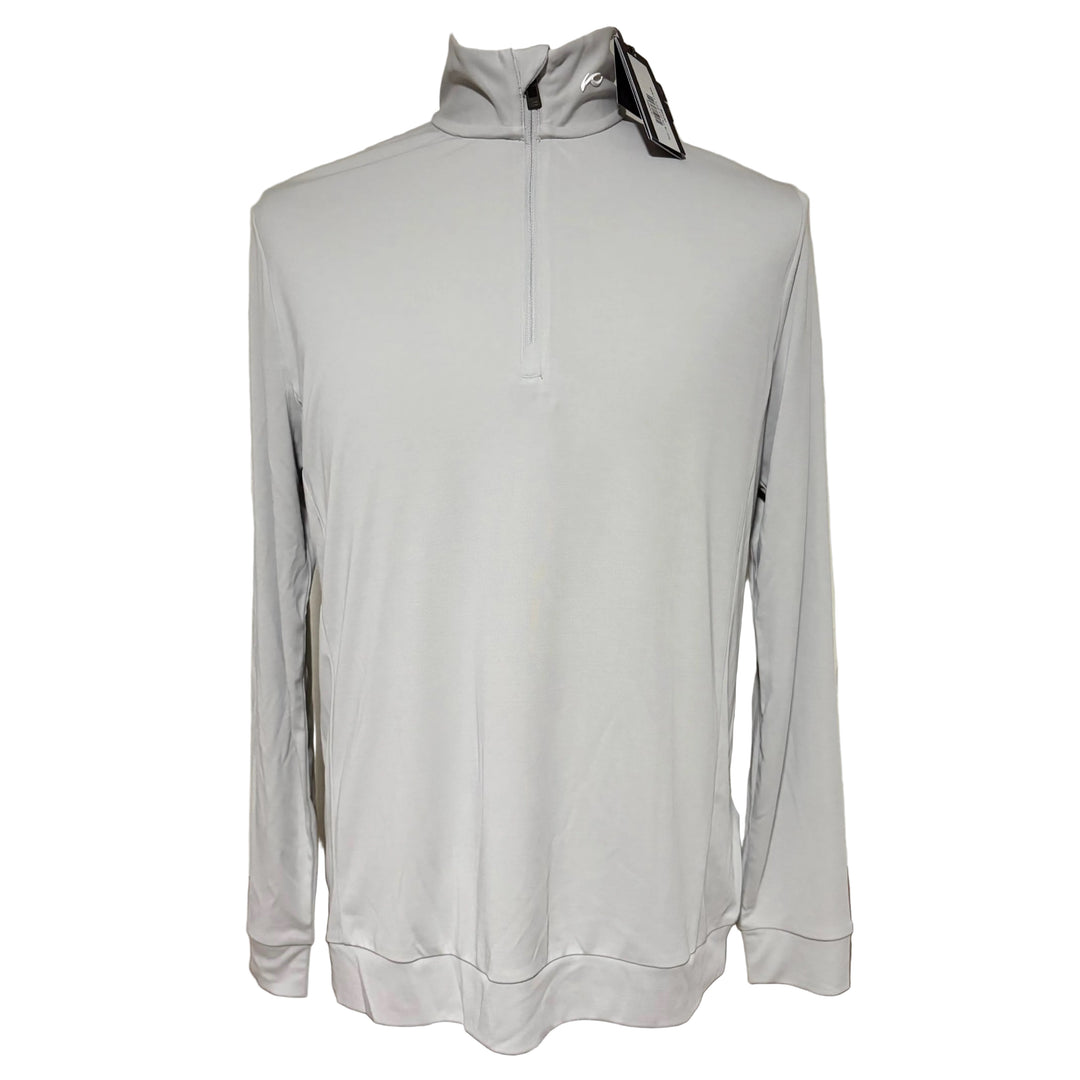 KJUS Men's Kallen Half Zip (w/logo) - Alloy - Medium - Skorzie