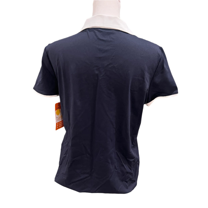 Swing Control V-Neck Velocity Polo - Navy - Small - Skorzie