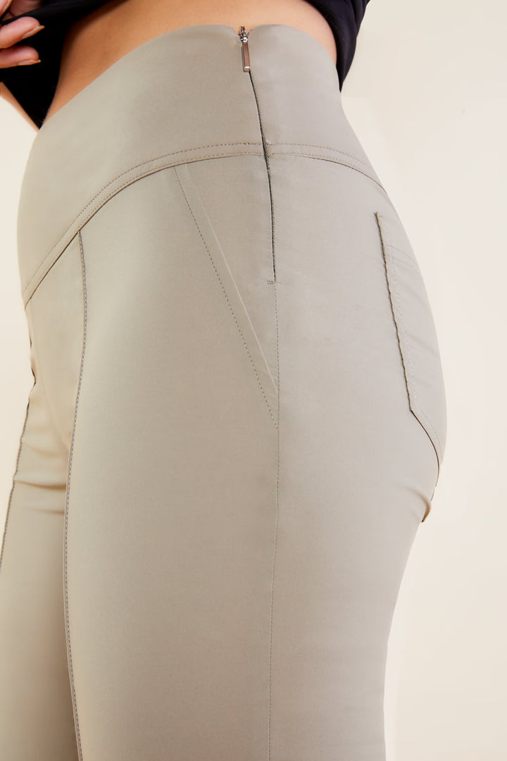 Anatomie Sonia Ultra Light Weight Side Zip Pant - Khaki - Skorzie