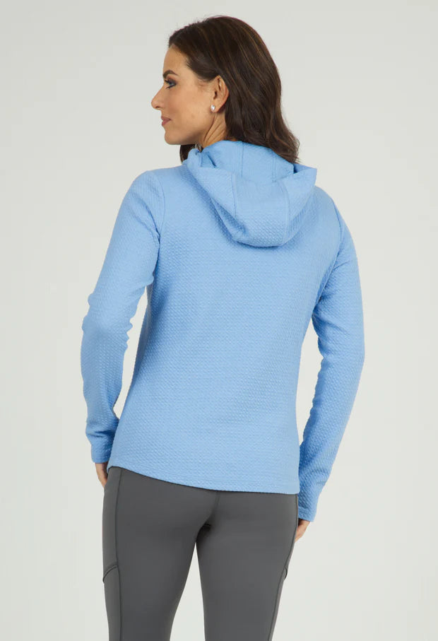 IBKUL Womens Emma Long Sleeve Hoodie - Peri - Small