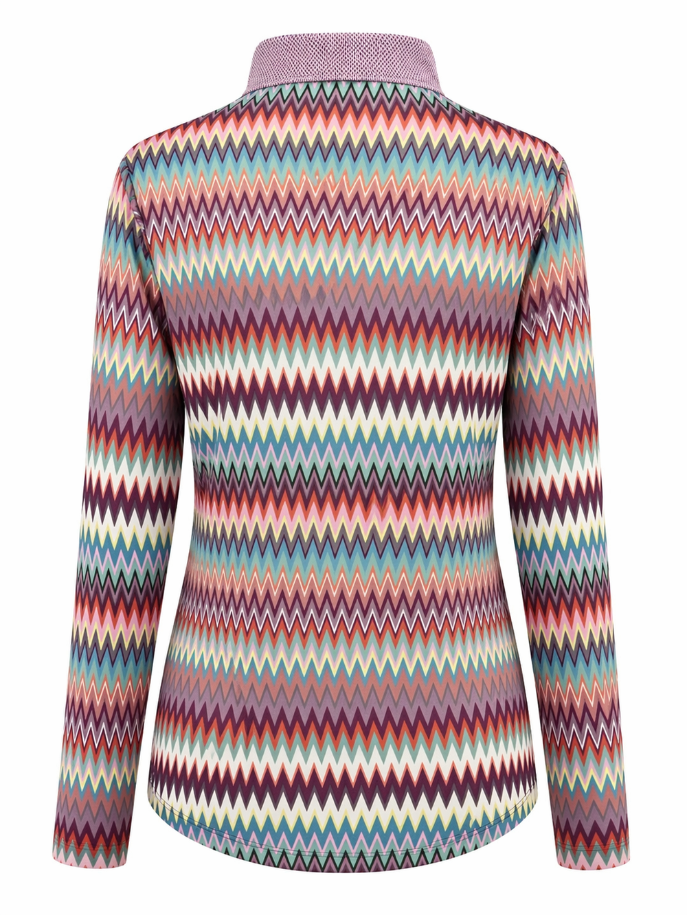 Greyson Canyon Peaks Long Sleeve Polo - Antelope Multi - Large - Skorzie