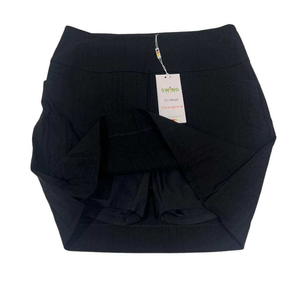 Swing Control Jacquard Skort (18") - Black - 6 - Skorzie
