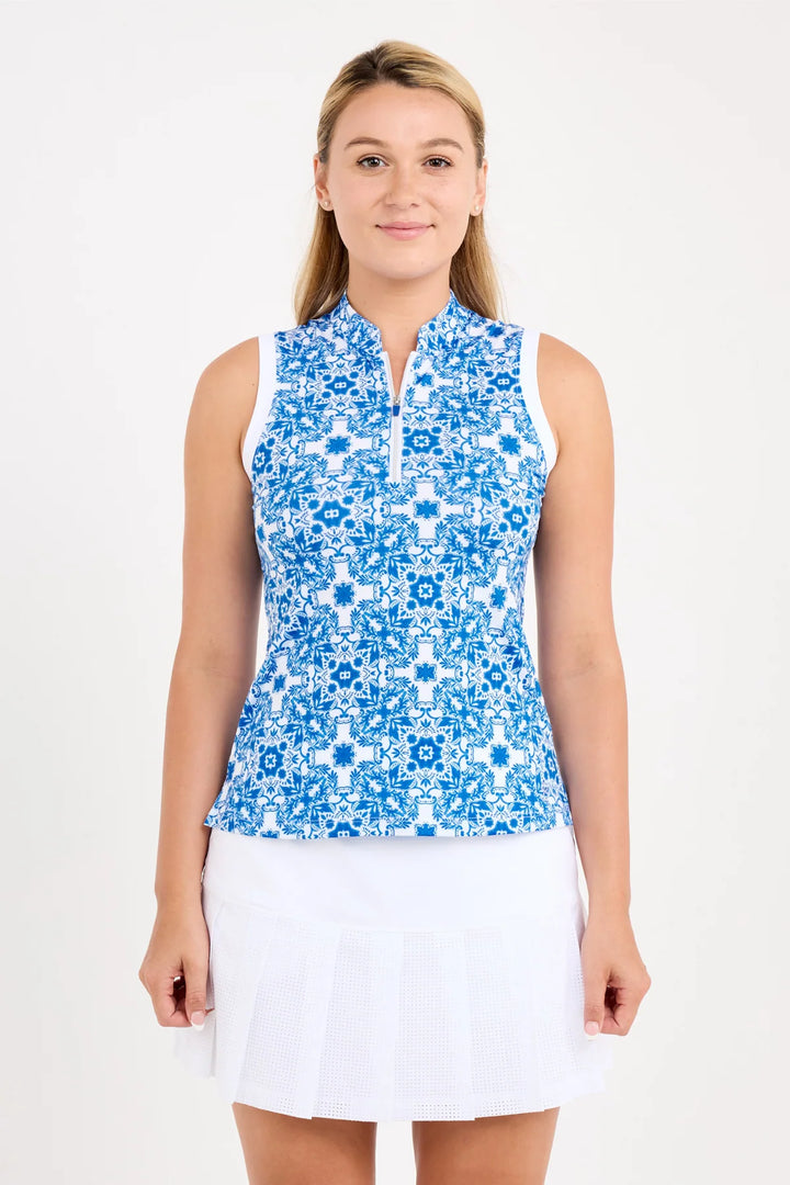 Sofibella Sleeveless Golf Top - Sandra Tiles