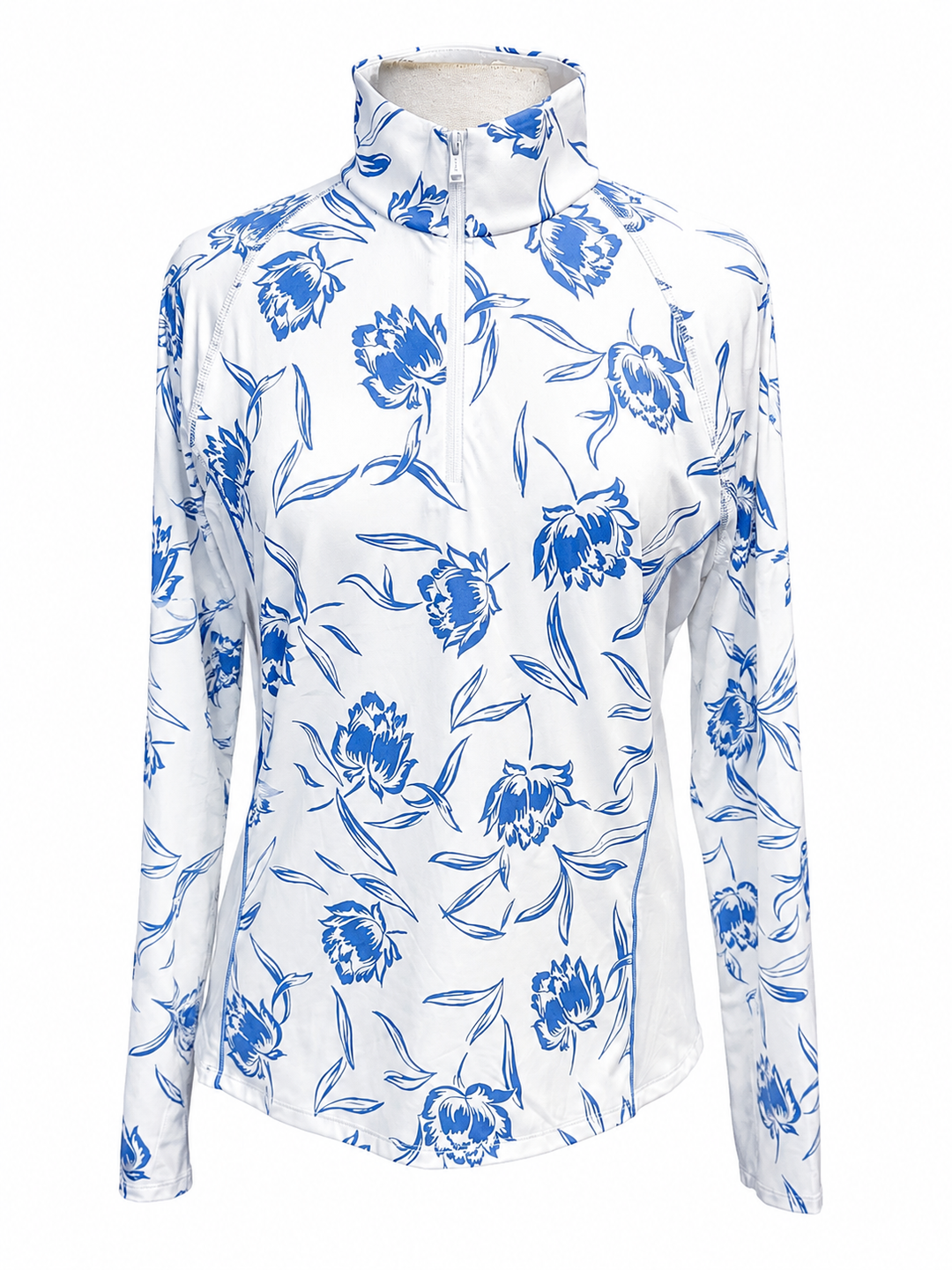 RLX Ralph Lauren Floral Quarter Zip (w/ logo) - White