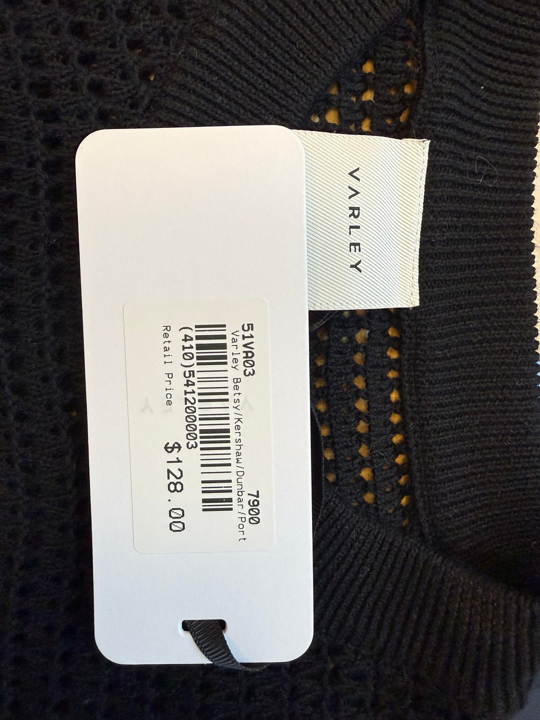 Vareley Kershaw Sweater - Black - Small