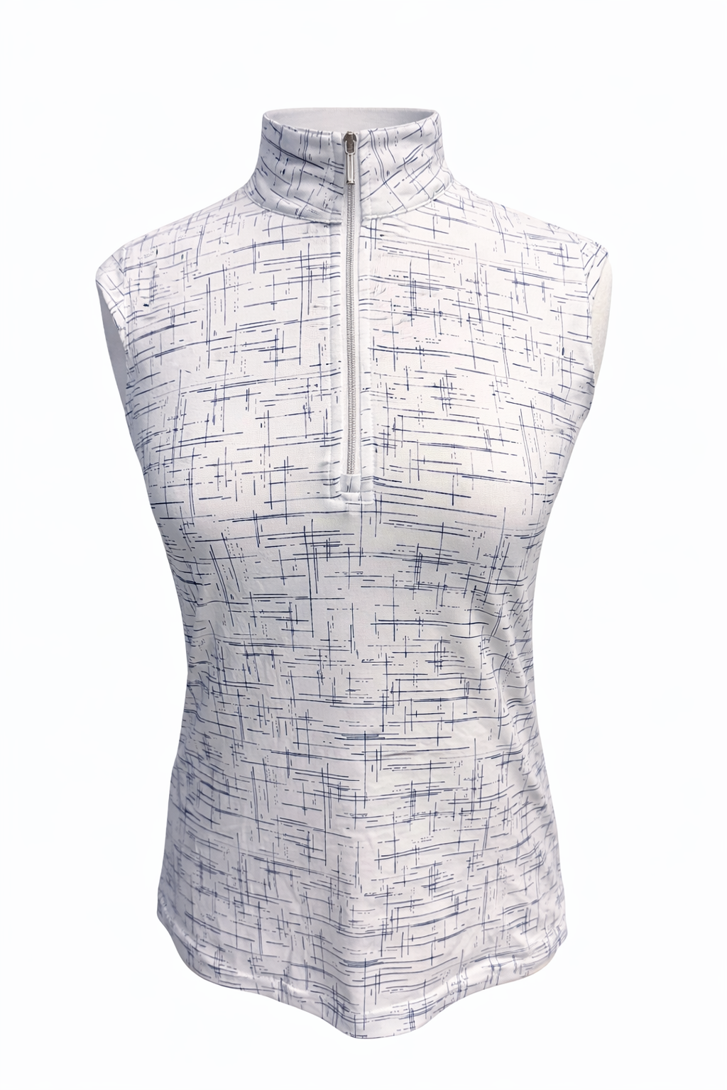 SanSoleil SOLSHINE SLEEVELESS PRINT -  SCRATCH WHITE/BLACK - Skorzie