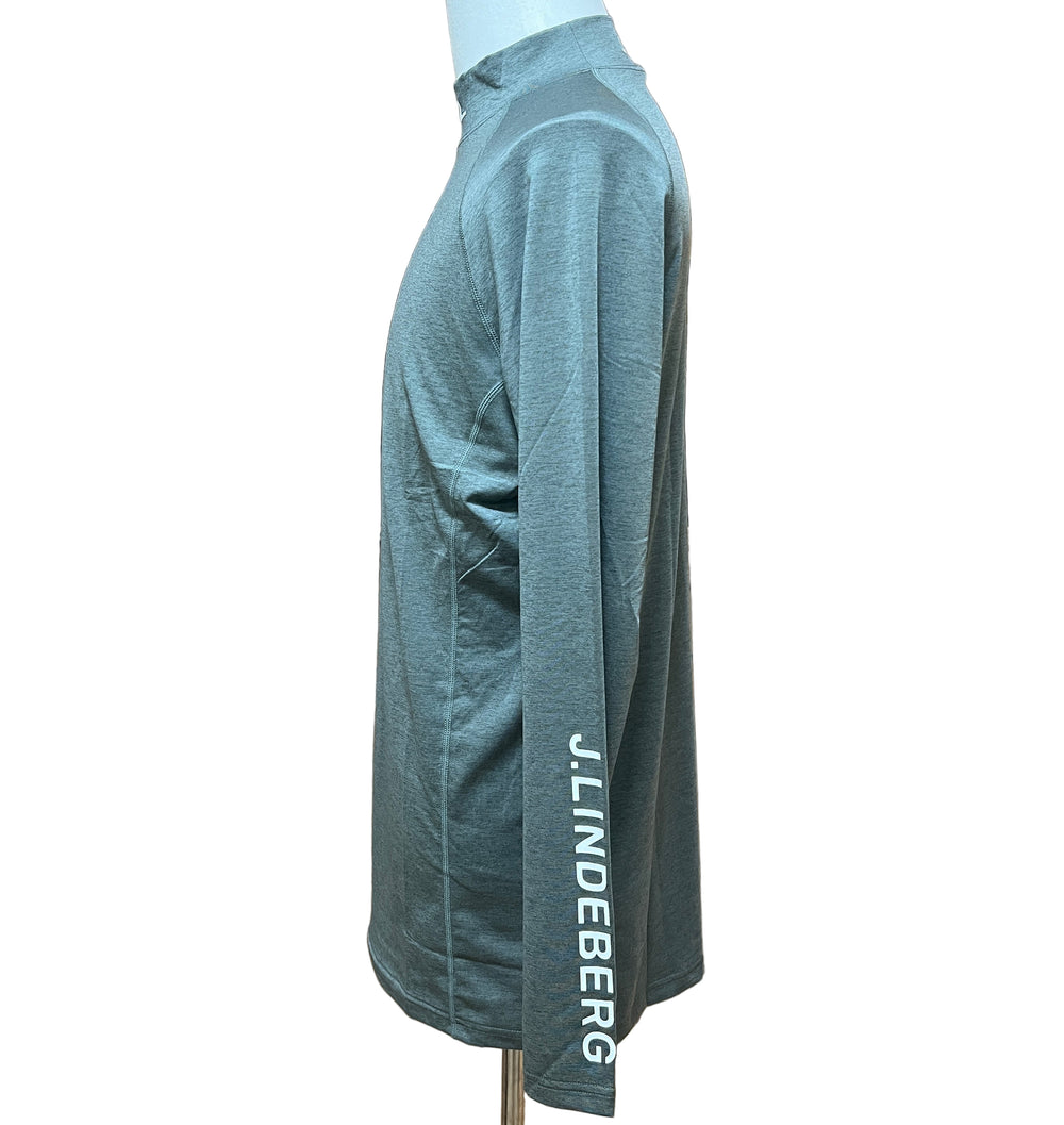 J.Lindeberg Aello Soft Compression Top - Forest Green Melange - X-Large - Skorzie