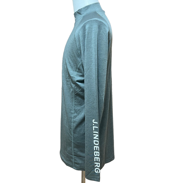 J.Lindeberg Aello Soft Compression Top - Forest Green Melange - X-Large - Skorzie