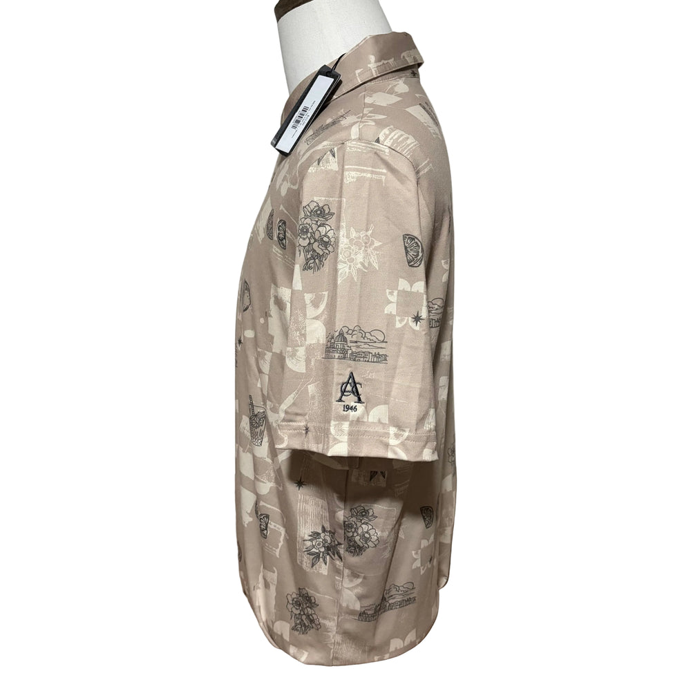 Travis Mathew Featherweight Spritz Polo (w/logo) - Island Fossil - Large - Skorzie