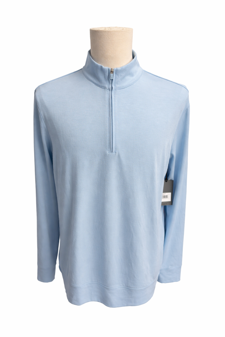 G/FORE Men's Soft Touch Jersey Quarter Zip Pullover - Baja - Medium - Skorzie