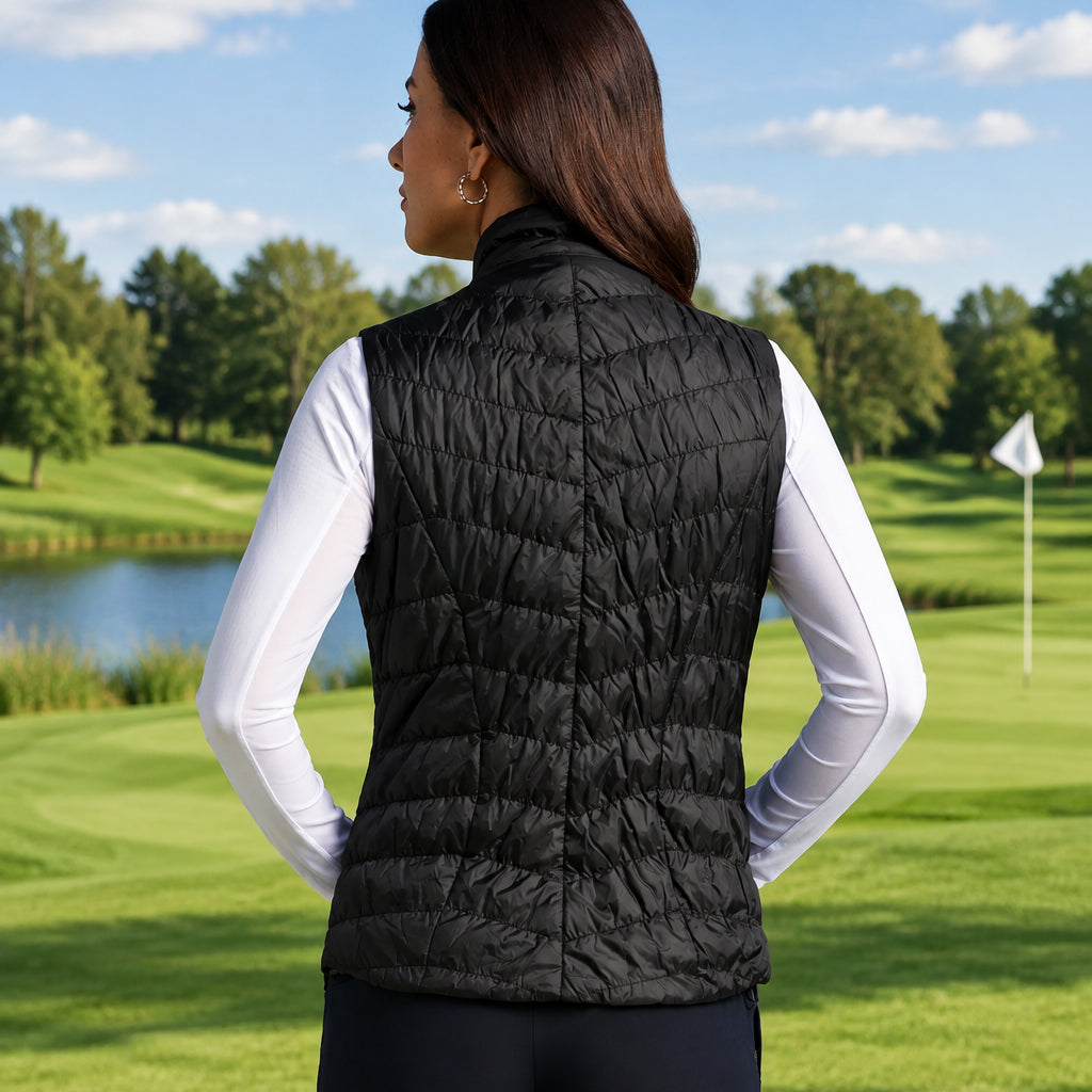 IBKUL Womens Zip Vest - Black