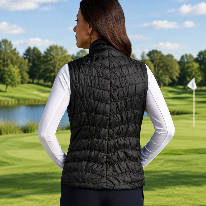 IBKUL Womens Zip Vest - Black