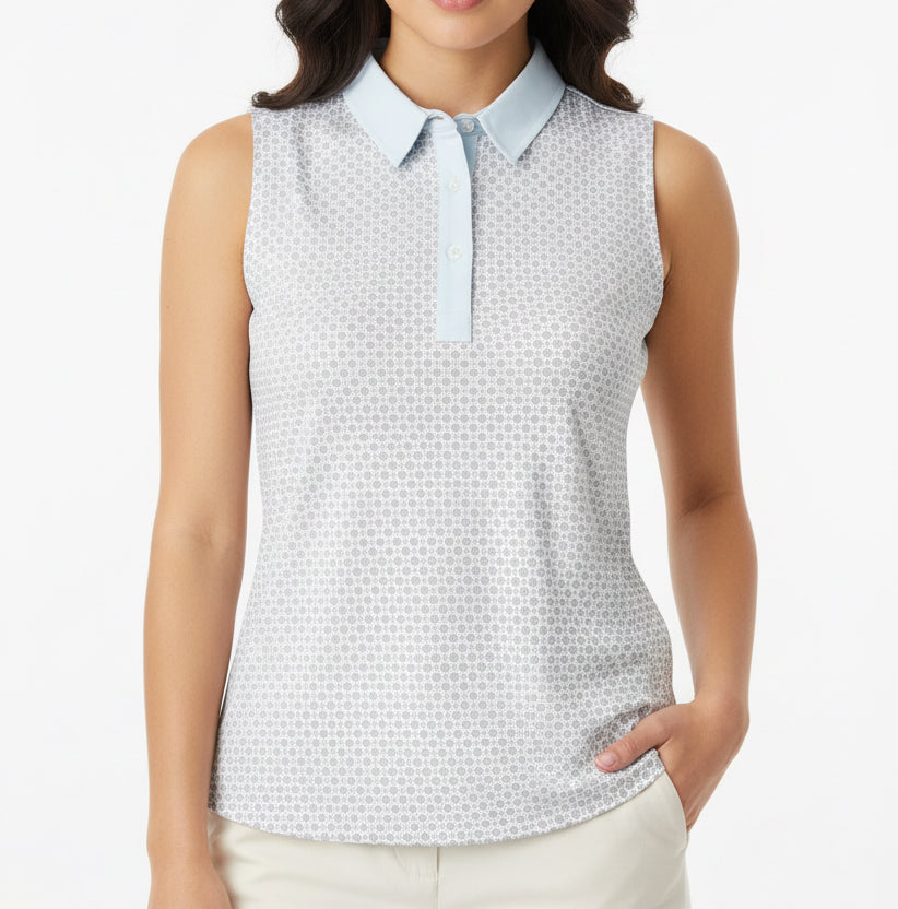 Straight Down Women's Golf Polo Milano S/L Lake Size M