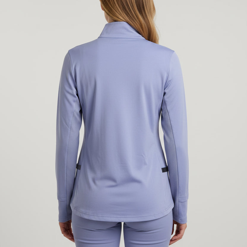 Devon Halsey Women's Pullover L/S Mock Lavender Size M