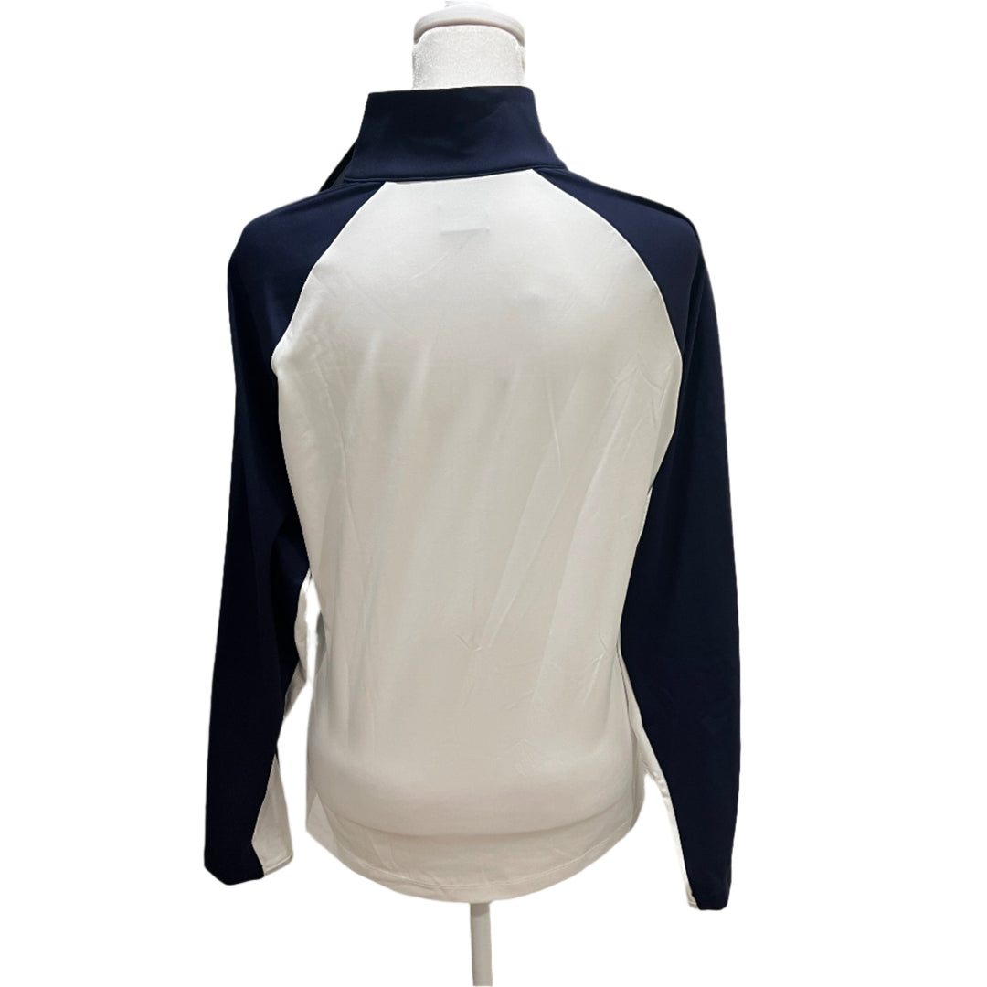 Dunning Golf Margot Interlock Performance 1/4 Zip - White - Medium - Skorzie