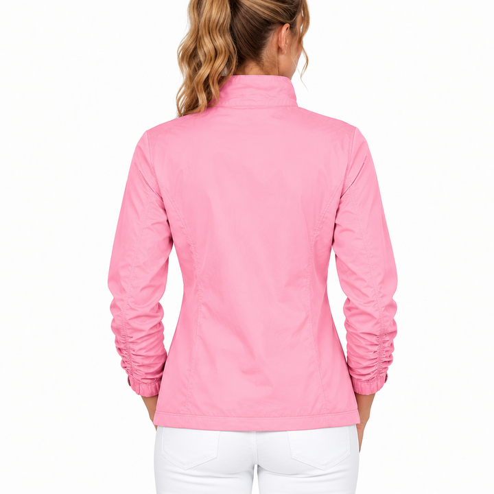 Jamie Sadock Women's Golf Sunsense Jacket Light Pink Size M