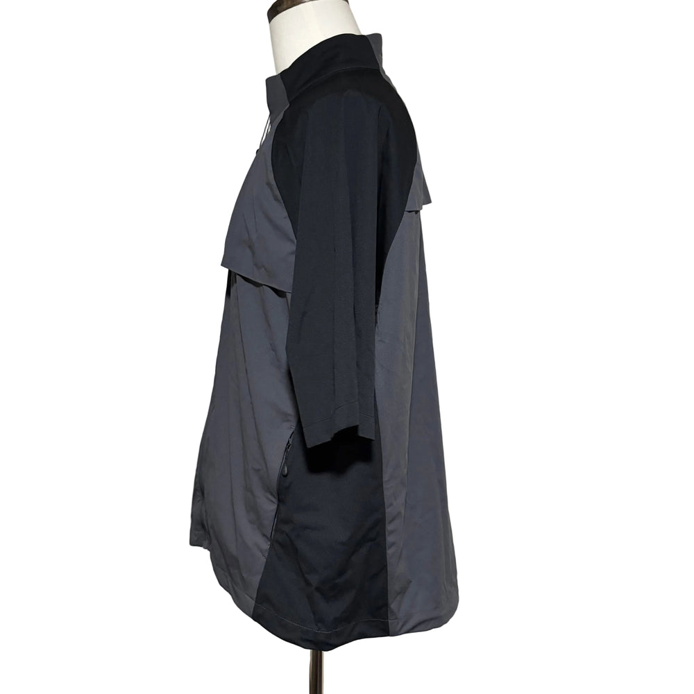 Greg Norman Weatherknit SS Block Full-Zip Jacket - Charcoal - Large - Skorzie