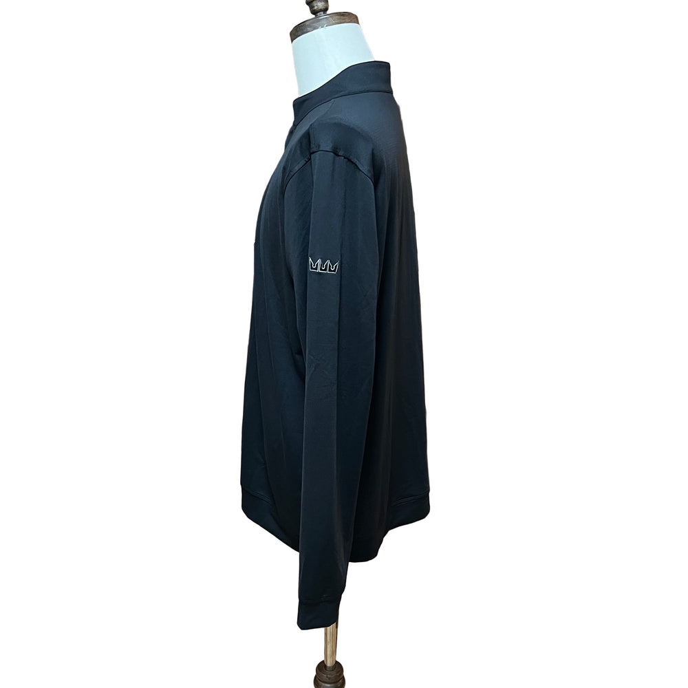 Haus of Grey Zoom ACTV Quarter Zip (w/ logo) - Black - Skorzie