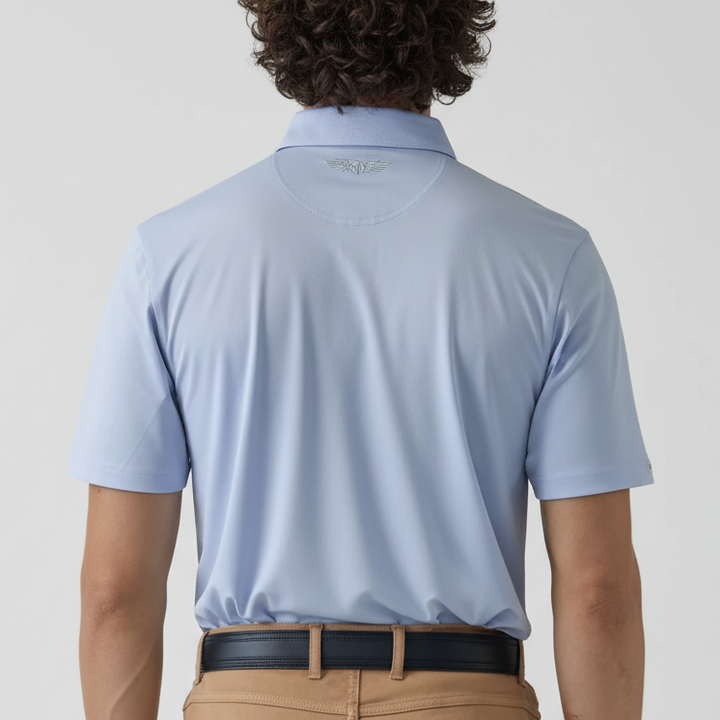 Straight Down Men's Golf Polo Sullivan Powder Size L